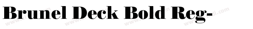 Brunel Deck Bold Reg字体转换